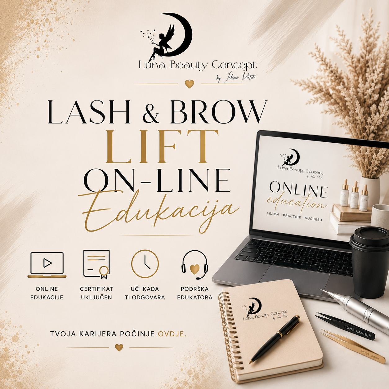 Lash & Brow Lift On-line Edukacija